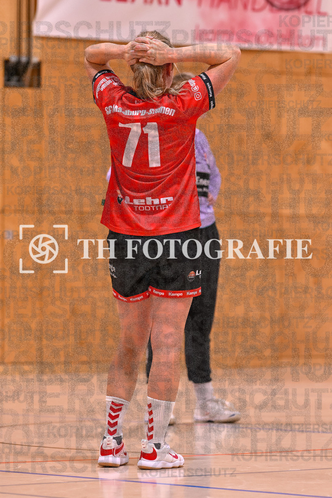 GER, SG Maulburg/Steinen - SV Allensbach 2, Frauen-Handball, Oberliga Suedbaden, 1. Spieltag, Saison 2024/2025, 28.09.2024 | Sabrina Gruber (SG Maulburg/Steinen, #71) mit Emotion.GER, SG Maulburg/Steinen - SV Allensbach 2, Frauen-Handball, Oberliga Suedbaden, 1. Spieltag, Saison 2024/2025, 28.09.2024Foto: TH Fotografie/Thomas Hess