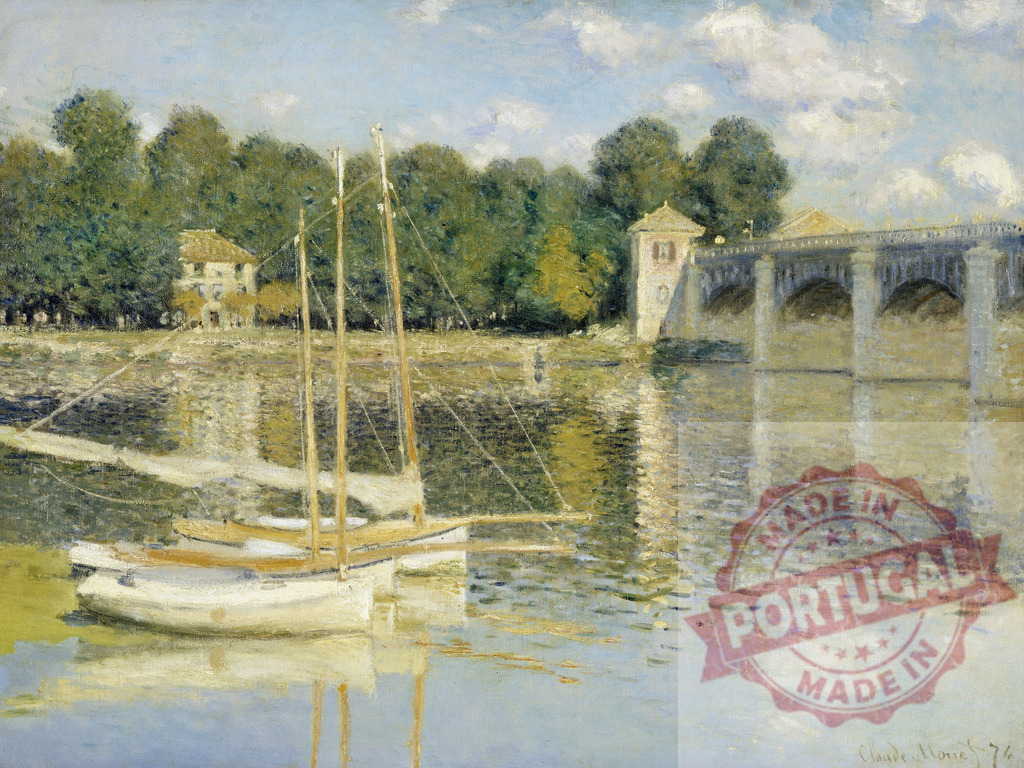 Claude Monet's The Argenteuil Bridge (1874) famous painting. Original from Wikimedia Commons. Digitally enhanced by rawpixel. | Claude Monet's The Argenteuil Bridge (1874) famous painting. Original from Wikimedia Commons. Digitally enhanced by rawpixel. - Realized with Pictrs.com