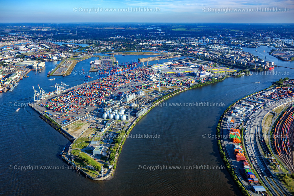 Hamburg_Tollerort_Container_Terminal_ELS_3514190925 | HAMBURG 25.09.2025 Containerterminal im Containerhafen des Überseehafen Container Terminal Tollerort in Hamburg. // Container Terminal in the port of the international port Container Terminal Tollerort in Hamburg. Foto: Martin Elsen