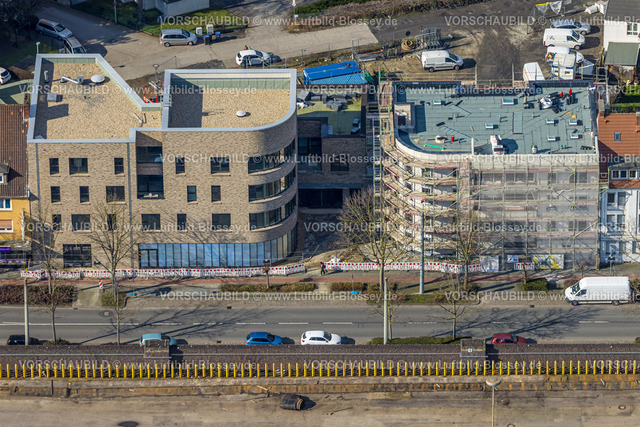 Hamm230215630 | Luftbild, Baustelle Stadtteilzentrum mit Neubau Wohnungen an der Wilhelmstraße, Mitte, Hamm, Ruhrgebiet, Nordrhein-Westfalen, Deutschland