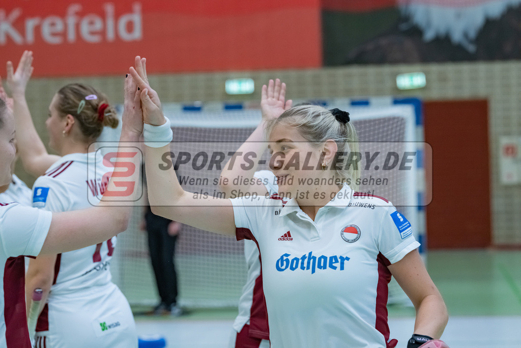 HK_20230122_103024 | 1. Bundesliga ( Halle ) Damen Crefelder HTC - Rot-Weiss Köln am 22.1.2023 Crefelder HTC  ( CHTC ) Halle Glockenspitz , Krefeld ,