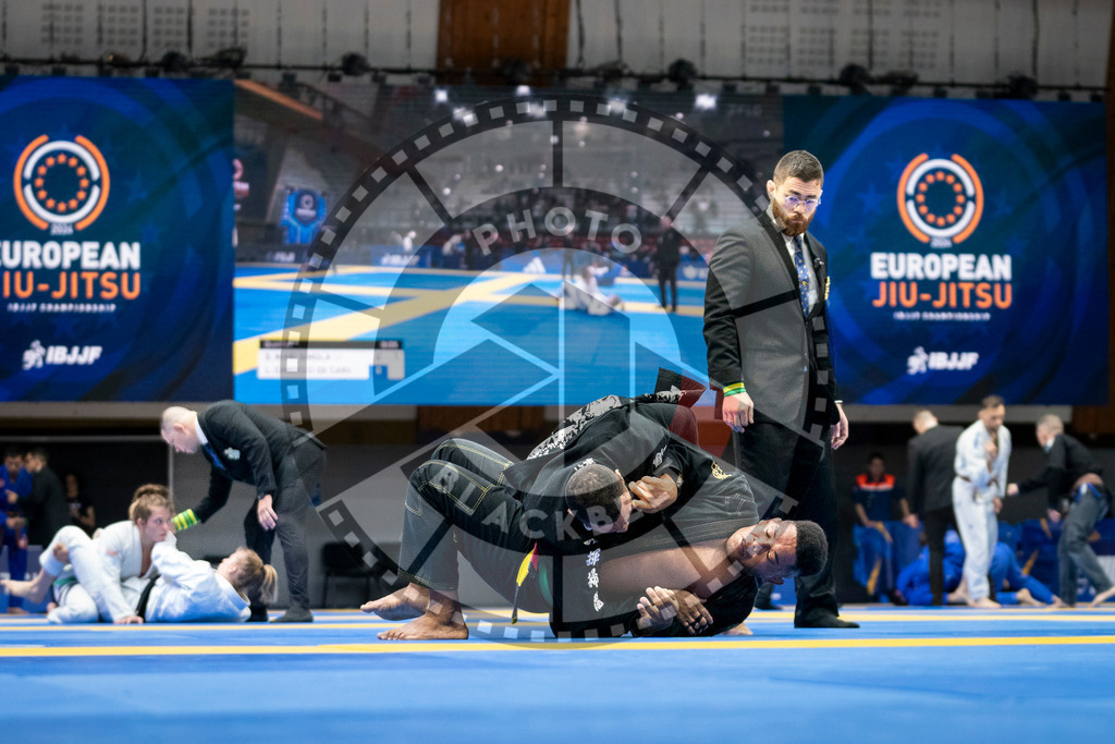 20240126PBB0103 | Fighters compete during the Brazilian Jiu-Jitsu European Championship of the IBJJF in Paris, France, on January 26, 2024.