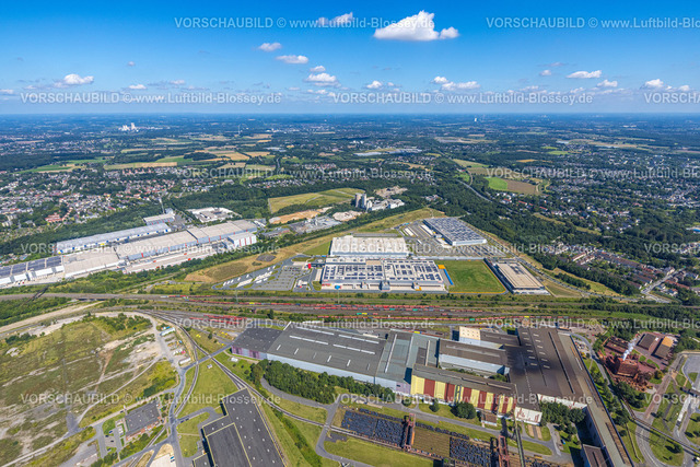 Dortmund240800506 | Luftbild, Westfalenhütte Gewerbegebiet, Hoesch Areal, Logistik Zentrum, Blick auf Dortmund, Borsigplatz, Dortmund, Ruhrgebiet, Nordrhein-Westfalen, Deutschland