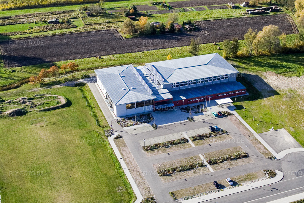 Luftbild: Bienwaldhalle Kandel in Kandel im Bundesland Rheinland-Pfalz in Deutschland. Foto: IMG_8811.jpg vom 05.11.2007 durch Werner Riehm/FLY-FOTO.de