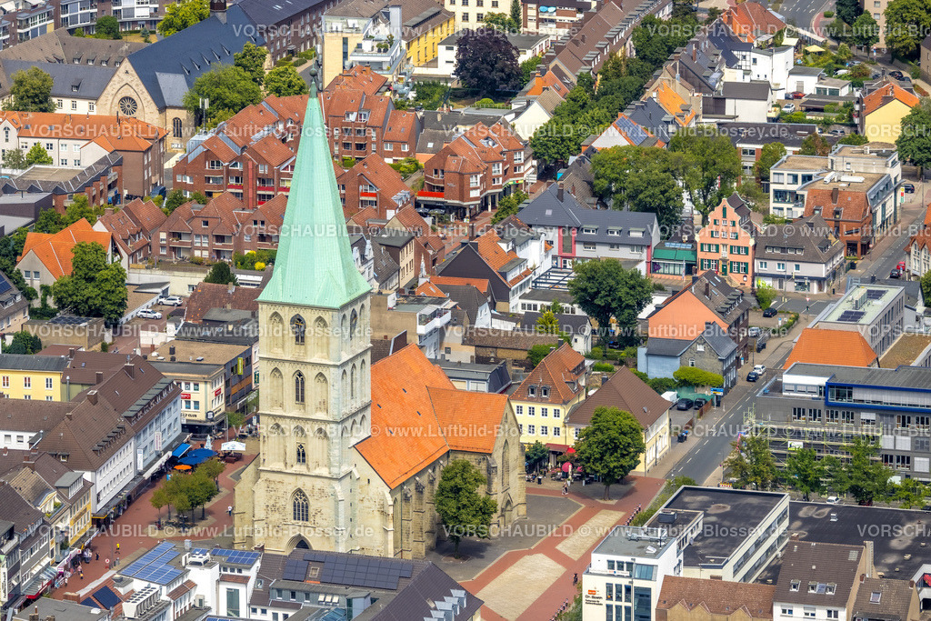 Hamm220707217 | Luftbild, Evang. Pauluskirche, City und Marktplatz,  Mitte, Hamm, Ruhrgebiet, Nordrhein-Westfalen, Deutschland