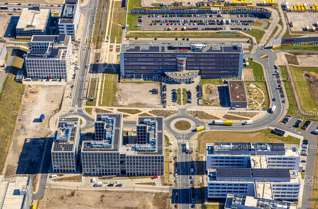 Bochum250301316 | Luftbild, O-Werk, Mark 51/7 Baustelle und Neubau Wissenschafts- und Technologiequartier, ehem. Opel Gelände, Laer, Bochum, Ruhrgebiet, Nordrhein-Westfalen, Deutschland