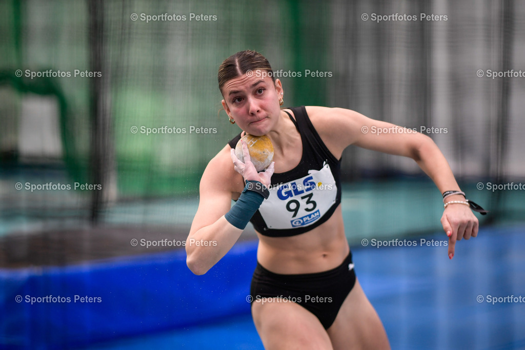 _KP12489_1 | 09.02.2025, xkaix, Leichtathletik 20. Deutsche Meisterschaften, Mehrkampf Halle v.l. Sandrina Sprengel (LG Steinlach-Zollern) - Realisiert mit Pictrs.com
