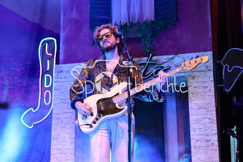 Noiesehausen | Die Band "Roy Bianco &amp; die Abbrunzati Boys" spielen beim Festival "Noisehausen" in Schrobenhausen / Im Bild Basser "Eisensepp"