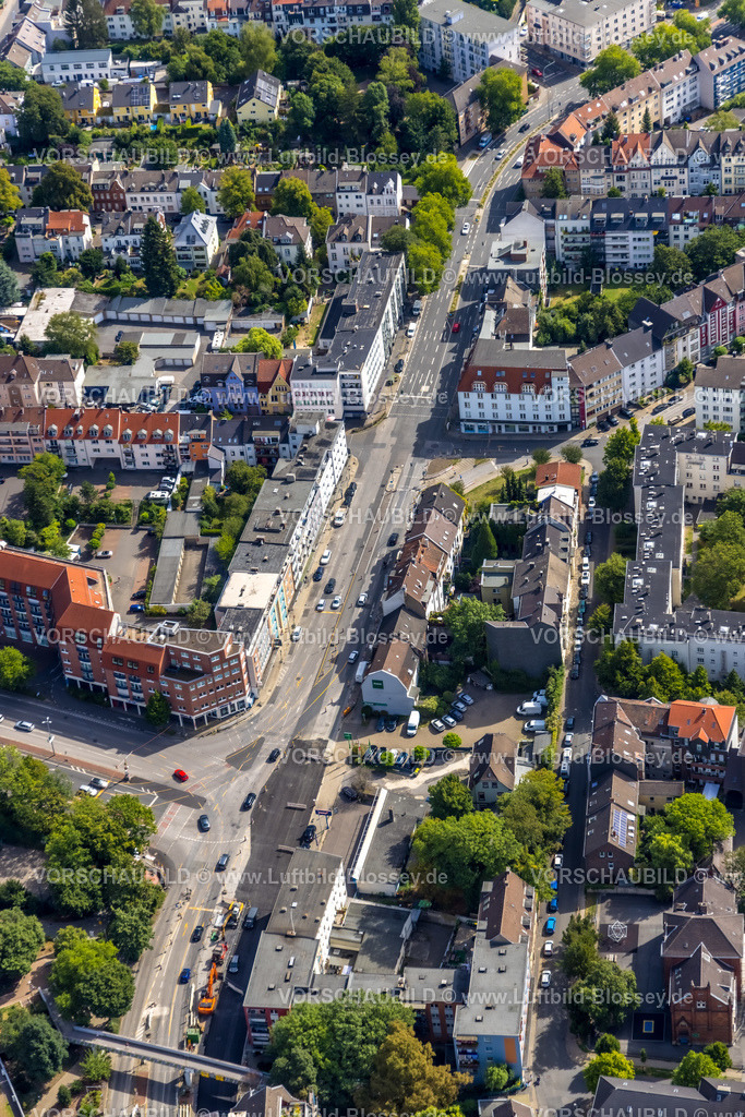 Muelheim220802229 | Luftbild, Dickswall Kanalbaustelle, Altstadt I - Südost, Mülheim an der Ruhr, Ruhrgebiet, Nordrhein-Westfalen, Deutschland