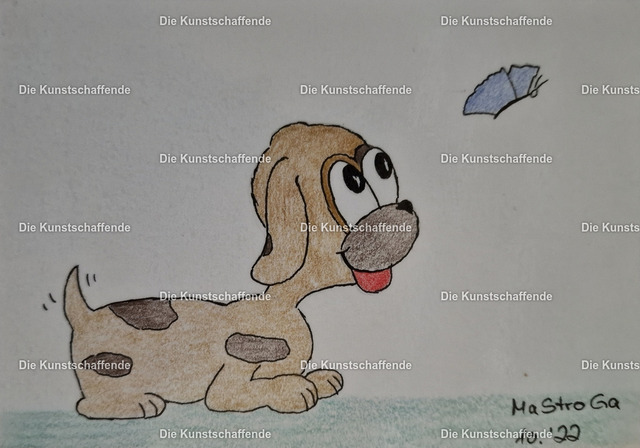 MaStroGa-162029 | Kunstdruck von handgemalter Postkarte. | Art print from hand painted postcard. - Realisiert mit Pictrs.com