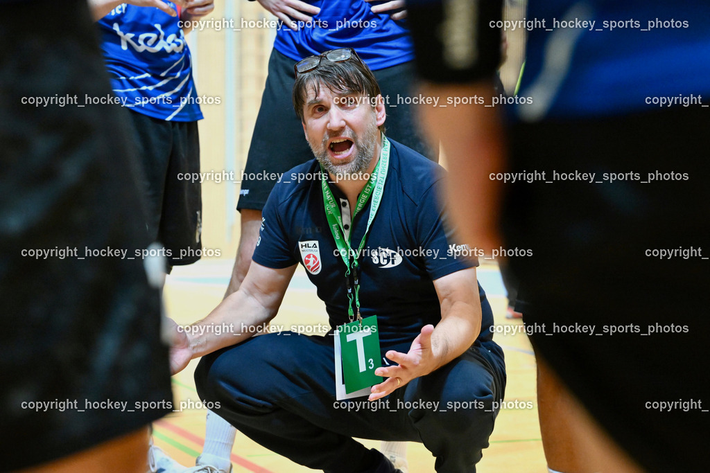 SC Ferlach vs. ALPLA HC Hard 2.3.2024 | Headcoach SC Ferlach BEGUS Robert, SC Ferlach vs. ALPLA HC Hard 2.3.2024, SC Ferlach vs. ALPLA HC Hard am 02.03.2024 in Ferlach (Ballspielhalle Ferlach), Austria, (Photo by Bernd Stefan)