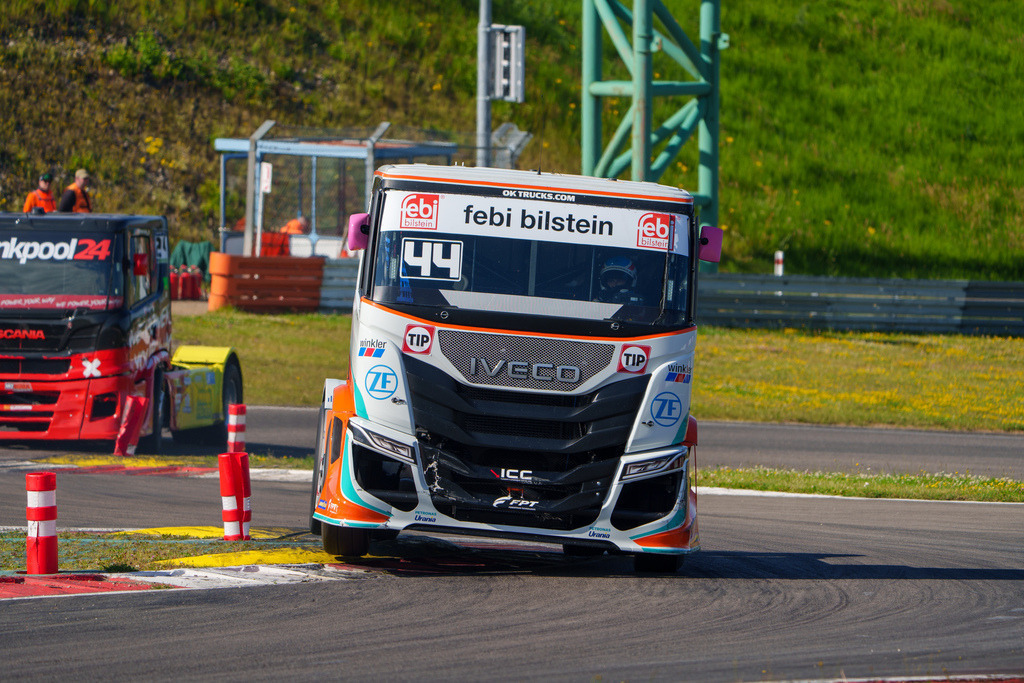 A7407484 | 14.07.2024 Goodyear FIA European Truck Racing Championship (ETRC) NürburgringBild: #44 Steffi Halm im Team Schwabentruck IVECO Ausgang Vedol Schikane - Realisiert mit Pictrs.com