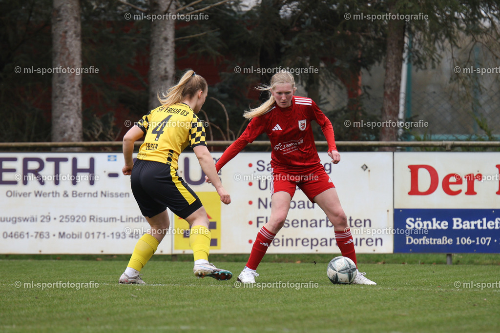 Fußball I Frauen I Saison 2025/2026 I Oberliga Schleswig-Holstein I 14. Spieltag I SV Frisia 03 Risum-Lindholm - SV Wahlstedt | ml-sportfotografie - Realisiert mit Pictrs.com