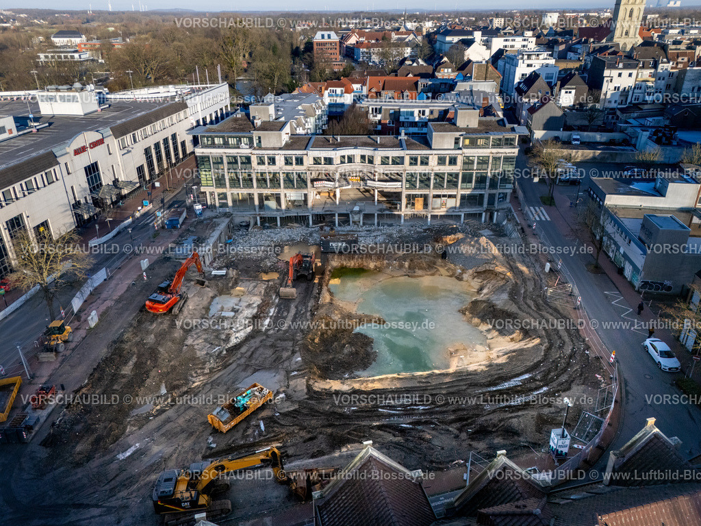 Hamm2502600030-HDR | Luftbild, Baustelle ehemalige Ritterpassage, Inbetween, Westenwall, Brauereistraße, Mitte, Hamm, Ruhrgebiet, Nordrhein-Westfalen, Deutschland