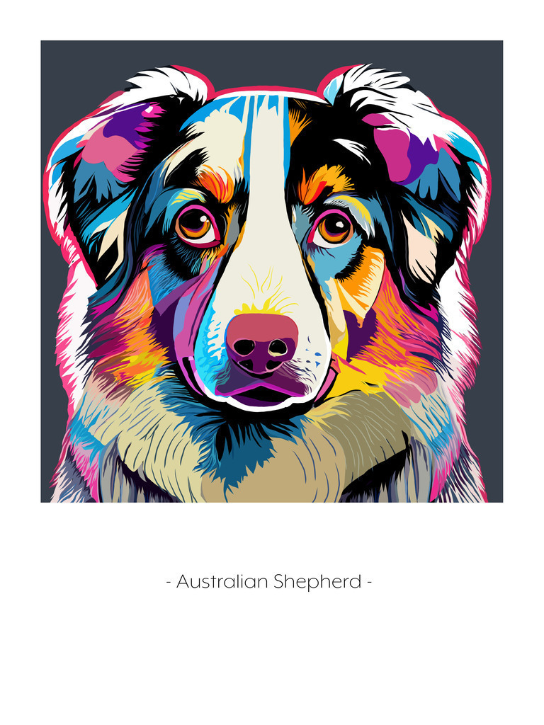 Aussie | Illustrationen, digitalpainting, animals, dogs, hunde, art, Kunst, Illustrationsart, Bielefeld, Germany - Realisiert mit Pictrs.com