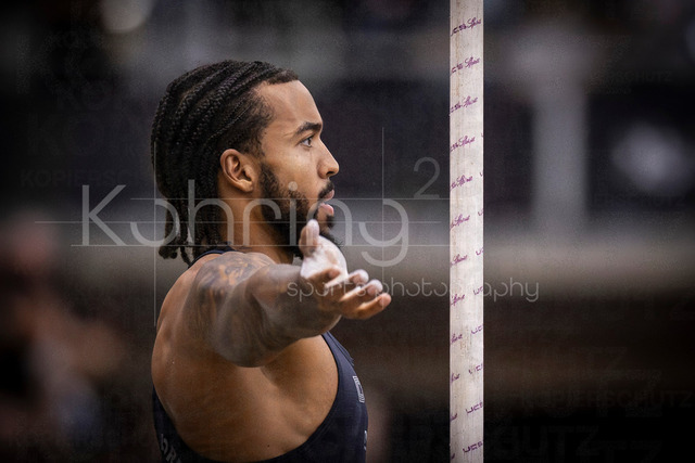 Deutsche Leichtathletik-Hallenmeisterschaften; Dortmund, 28.02.2026 | Bo Kanda Lita Baehre (Düsseldorf Athletics, 338); Deutsche Leichtathletik-Hallenmeisterschaften am 28.02.2026 in der Helmut-Körnig-Halle in Dortmund. 