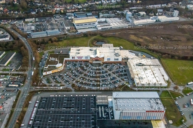 Witten230102403 | Luftbild, Ostermann Möbelhaus, Parkplätze, Rüdinghausen, Witten, Ruhrgebiet, Nordrhein-Westfalen, Deutschland