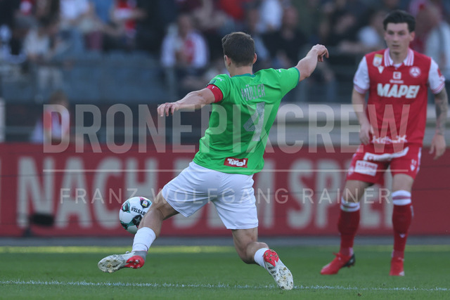 Grazer AK 1902 vs WSG Tirol – Austrian Bundesliga | Graz, Austria, 02.MAY.26 - SOCCER - ADMIRAL Bundesliga, Qualification Group, Grazer AK 1902 vs WSG Tirol. The image shows Valentino Mueller (WSG Tirol).