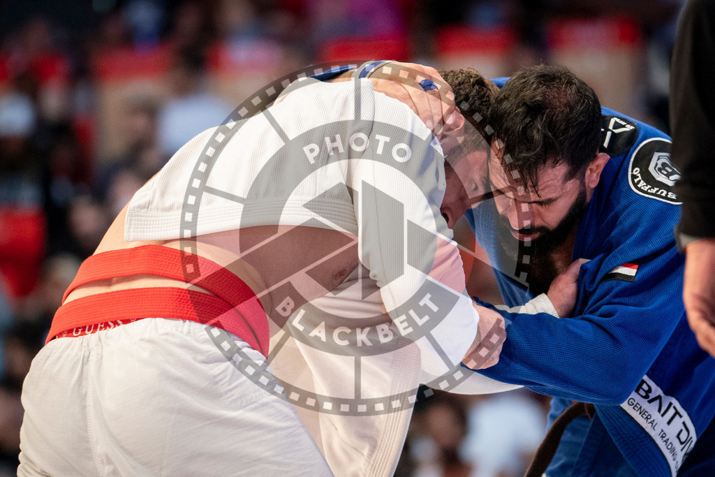 20231107PBB6109 | Fighters compete during the AJP World Master Championship in the Mubadala Arena in Abu Dhabi, Arab United Emirates, on November 7, 2023.