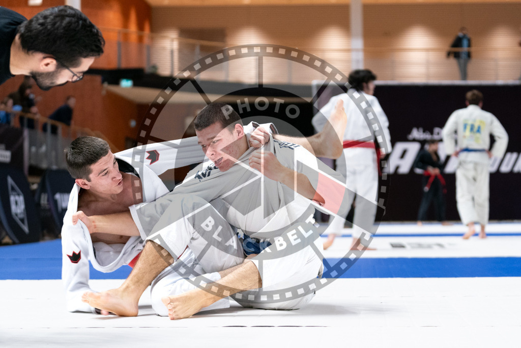 20241012PBB1095 | Athletes compete during the AJP Tour Europe Continental Jiu-Jitsu Youth Championship on October 12, 2024, in Almere near Amsterdam, Netherlands. © Chiara Dazi / photoblackbelt