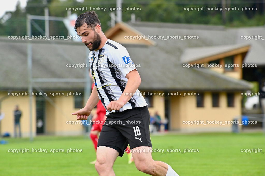 SVG Bleiburg vs. SAK 23.9.2023 | #10 Dominik Peketz SVG Bleiburg, SVG Bleiburg vs. SAK 23.9.2023, SVG Bleiburg vs. SAK am 23.09.2023 in Bleiburg (Karl Kornberger Stadion), Austria, (Photo by Bernd Stefan)