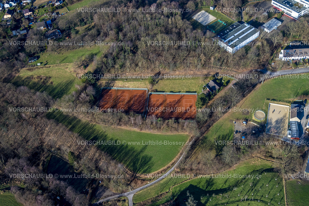 Witten240103095 | Luftbild, Tennisanlage Tennisplätze Tennis-Club TC Rot-Weiss Hardenstein, Westherbede, Witten, Ruhrgebiet, Nordrhein-Westfalen, Deutschland
