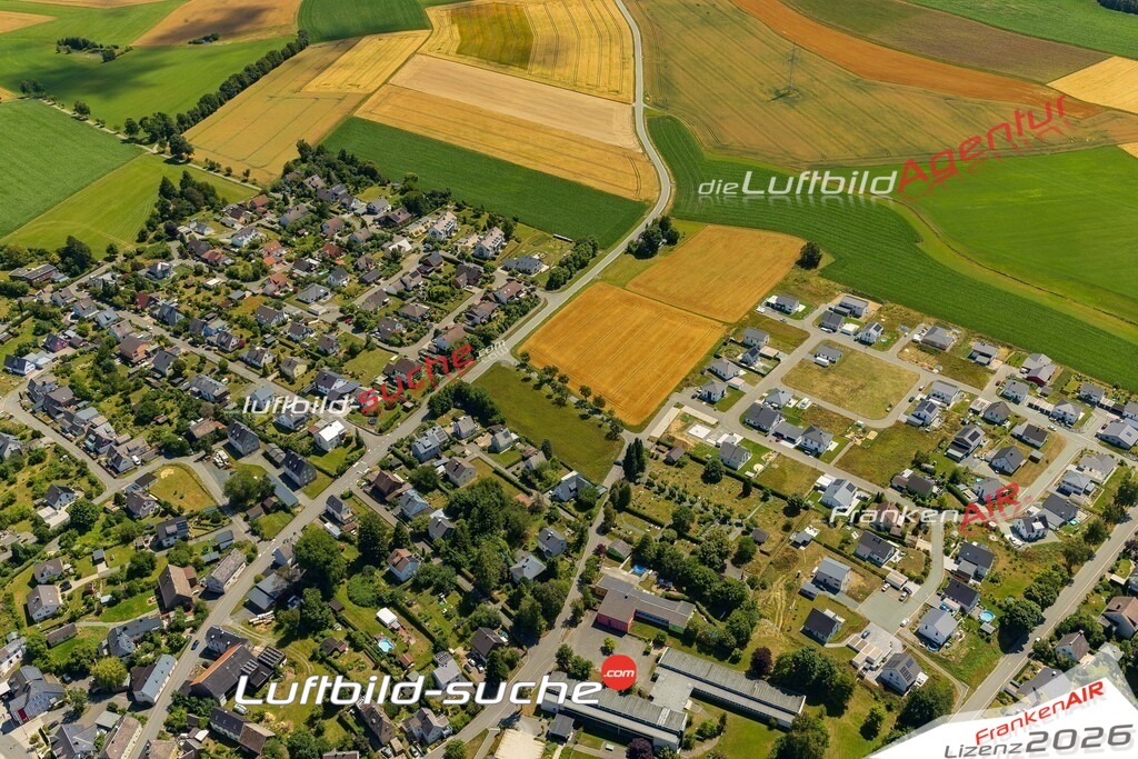 Luftaufnahme von Weißdorf - Die Luftaufnahme wurde 2025 vom UL-Flugzeug heraus erstellt ( keine Drohne ) - Hochauflösende Luftaufnahme - für professionelle Ausdrucke geeignet. Die Geschenkidee !Mit Lizenz und Bildrechte bestellbar