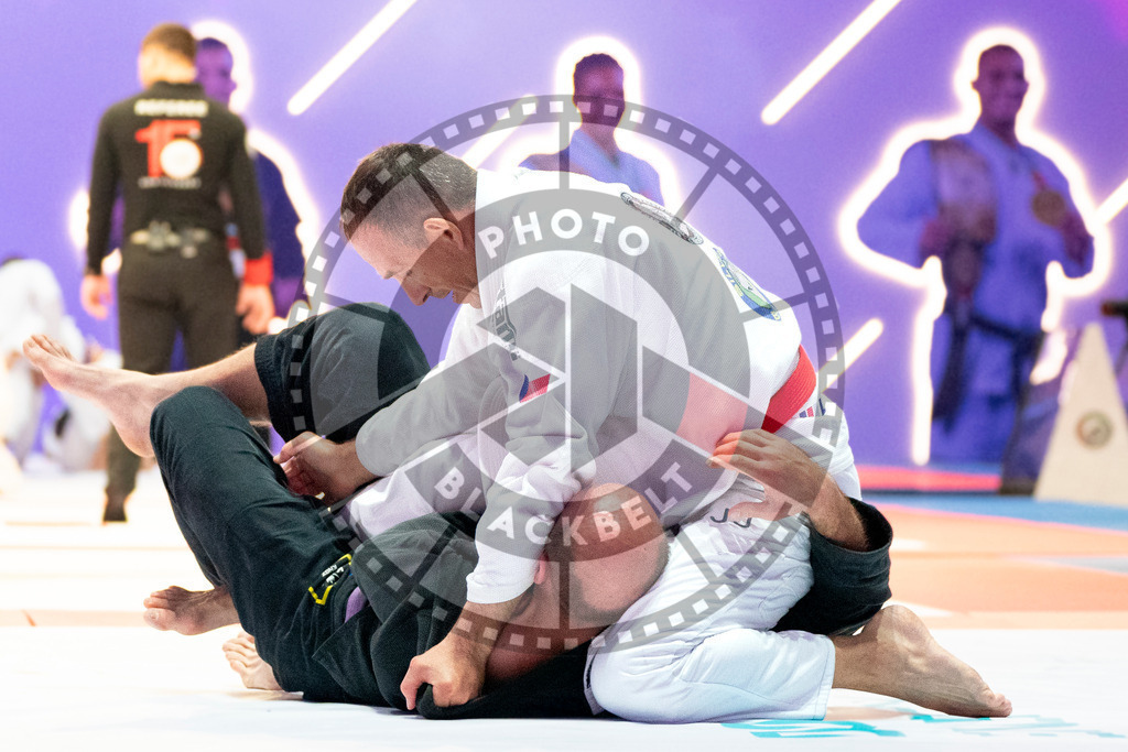 20231106PBB1136 | Fighters compete during the AJP World Master Championship in the Mubadala Arena in Abu Dhabi, Arab United Emirates, on November 6, 2023.