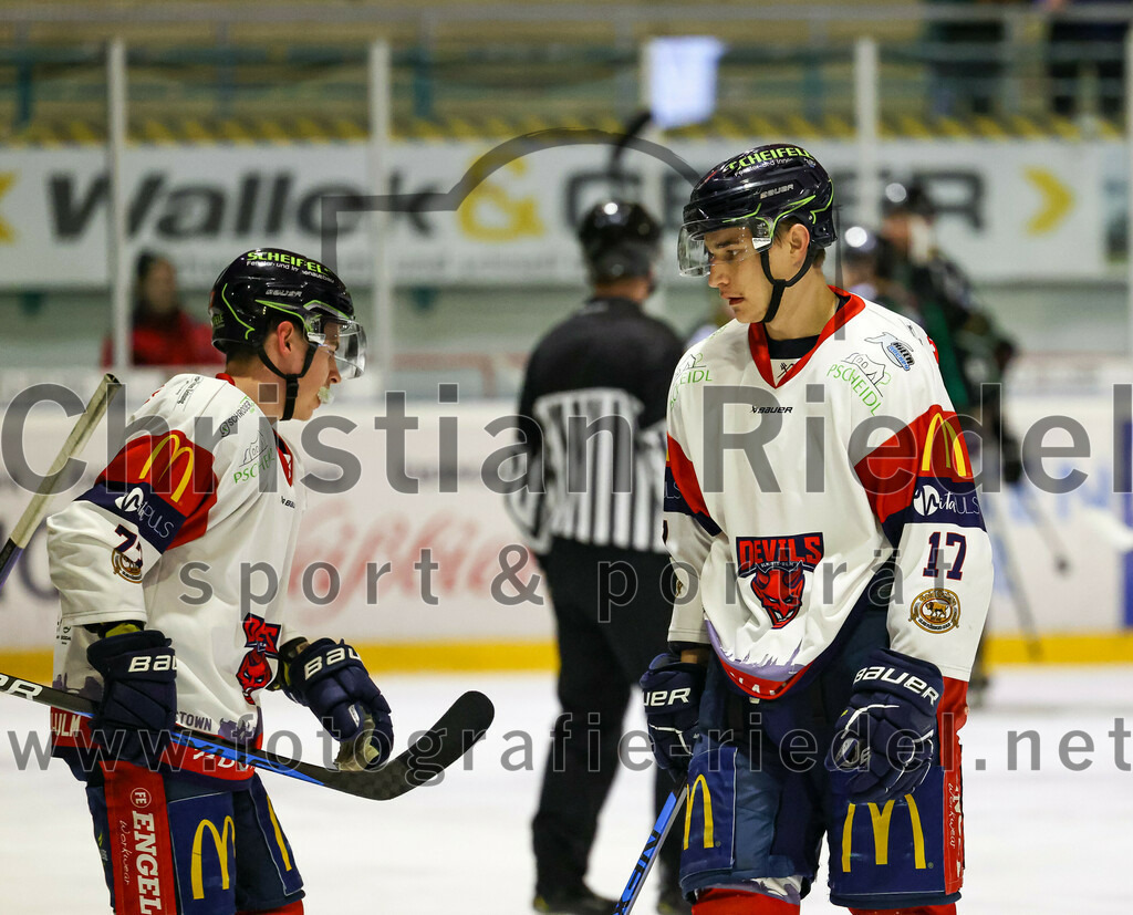 2023-02-19_045_TSV_Erding_gegen_VfE_Ulm-Neu-Ulm | Erding, Deutschland, 19.02.2023:
Eishockey, Bayernliga Meisterrunde Gruppe B 2022 / 2023, 5. Spieltag, TSV Erding gegen VfE Ulm/Neu-Ulm, Endergebnis: 

Michael Wirz (VfE Ulm/Neu-Ulm e. V., #17)

Foto: Christian Riedel / fotografie-riedel.net