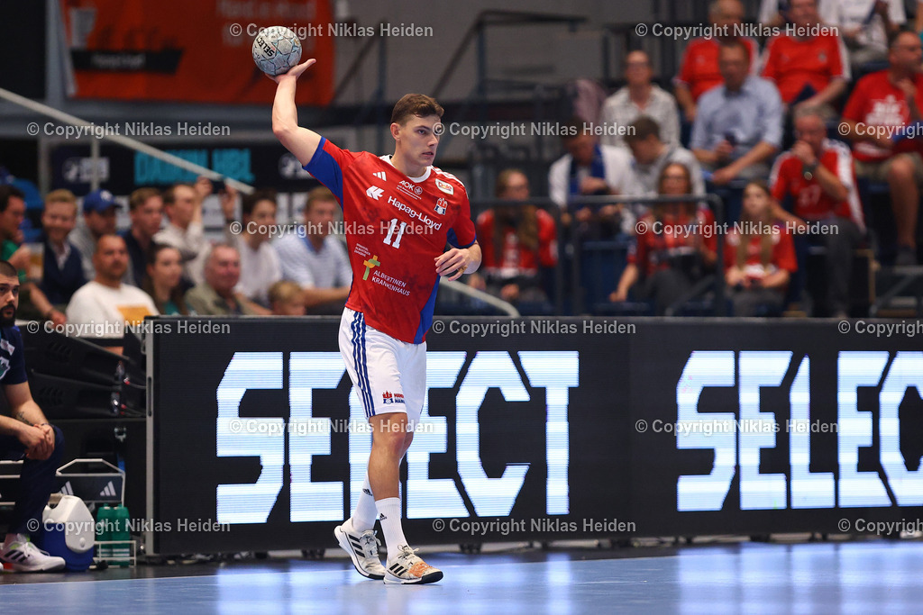 NH_HSVHamburg_TSVHannoverBurgdorf_HandballBundesliga_03092025 | #11 Nicolaj Jorgensen (Handball Sport Verein Hamburg)Handball I Herren I Bundesliga (Daikin HBL) I Saison 2025-2026 I 2. Spieltag I HSV Hamburg - TSV Hannover-Burgdorf I 03.09.2025 I Sporthalle Hamburg