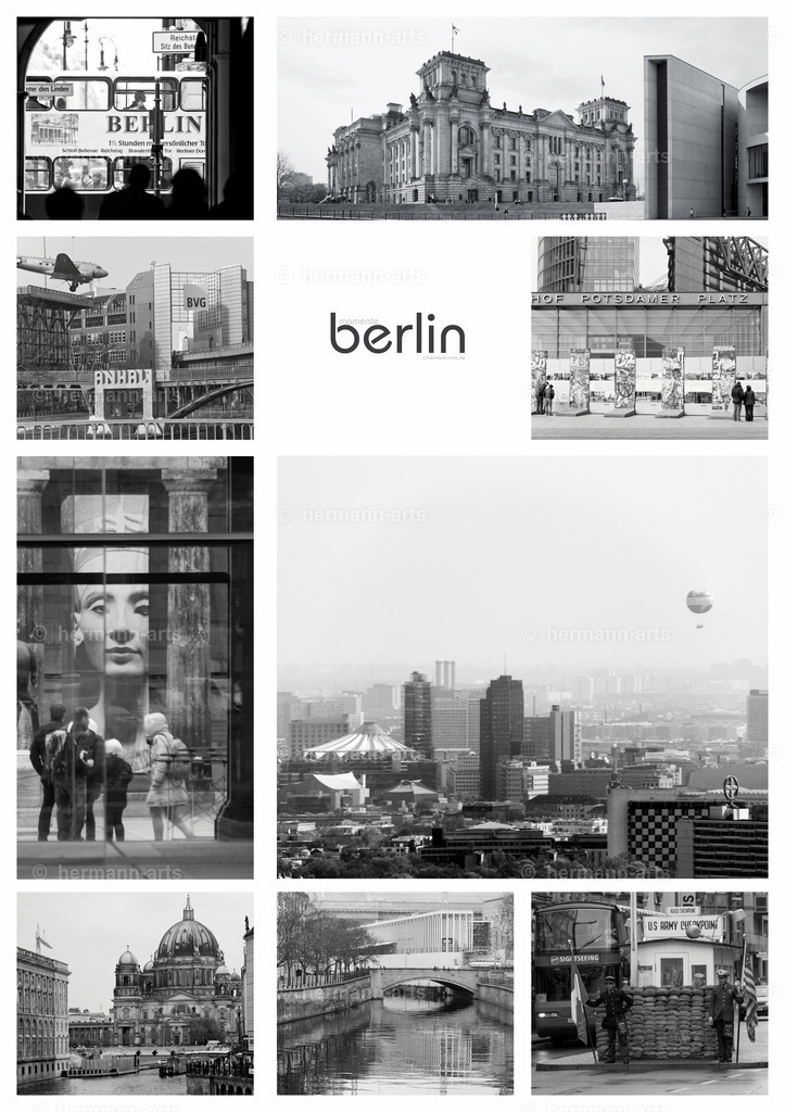 Collage-berlin_Momente | Photo Foto Kunst Art schwarzweiss Bilder Rheine Münster Berlin Blumen 