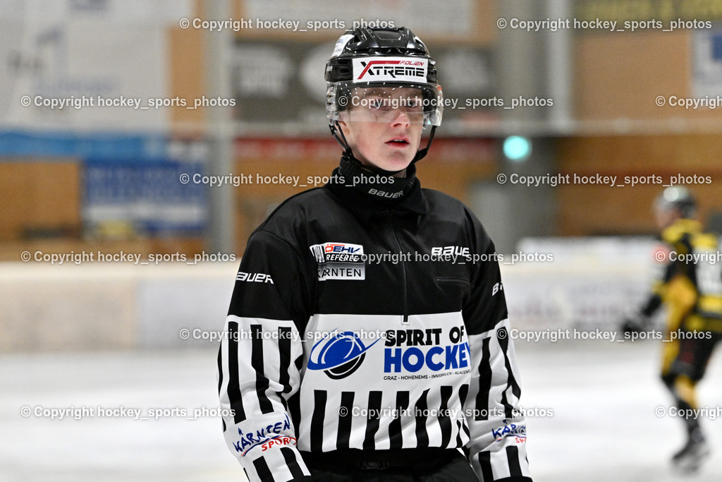 EC MET PHOTOVOLTAIK HORNETS SPITTAL vs. EV ZELTWEG MURTAL LIONS | Frieser Alexander Referee, EC MET PHOTOVOLTAIK HORNETS SPITTAL vs. EV ZELTWEG MURTAL LIONS, EC MET PHOTOVOLTAIK HORNETS SPITTAL vs. EV ZELTWEG MURTAL LIONS am 08.02.2026 in Spittal an der Drau (Eissportzentrum Spittal), Austria, (Photo by Bernd Stefan)