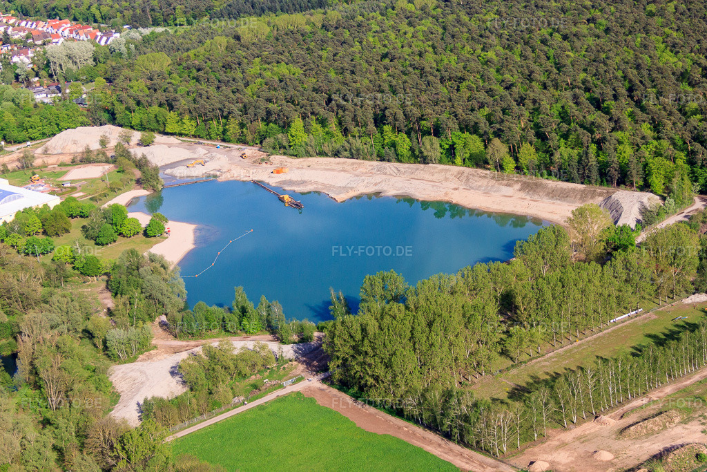 Luftbild: Strandbad Rülzheim in Rülzheim im Bundesland Rheinland-Pfalz in Deutschland. Foto: IMG_49948.jpg vom 01.05.2012 durch Werner Riehm/FLY-FOTO.de