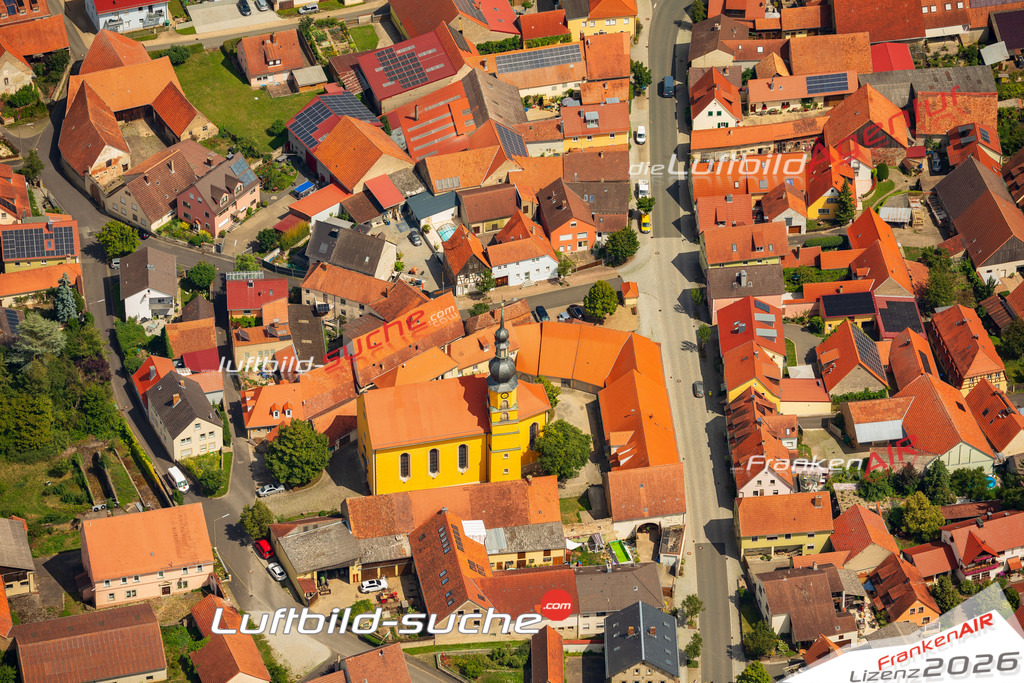 Luftaufnahme von  Willanzheim - Die Luftaufnahme wurde 2025 vom UL-Flugzeug heraus erstellt ( keine Drohne ) - Hochauflösende Luftaufnahme - für professionelle Ausdrucke geeignet. Die Geschenkidee !Mit Lizenz und Bildrechte bestellbar