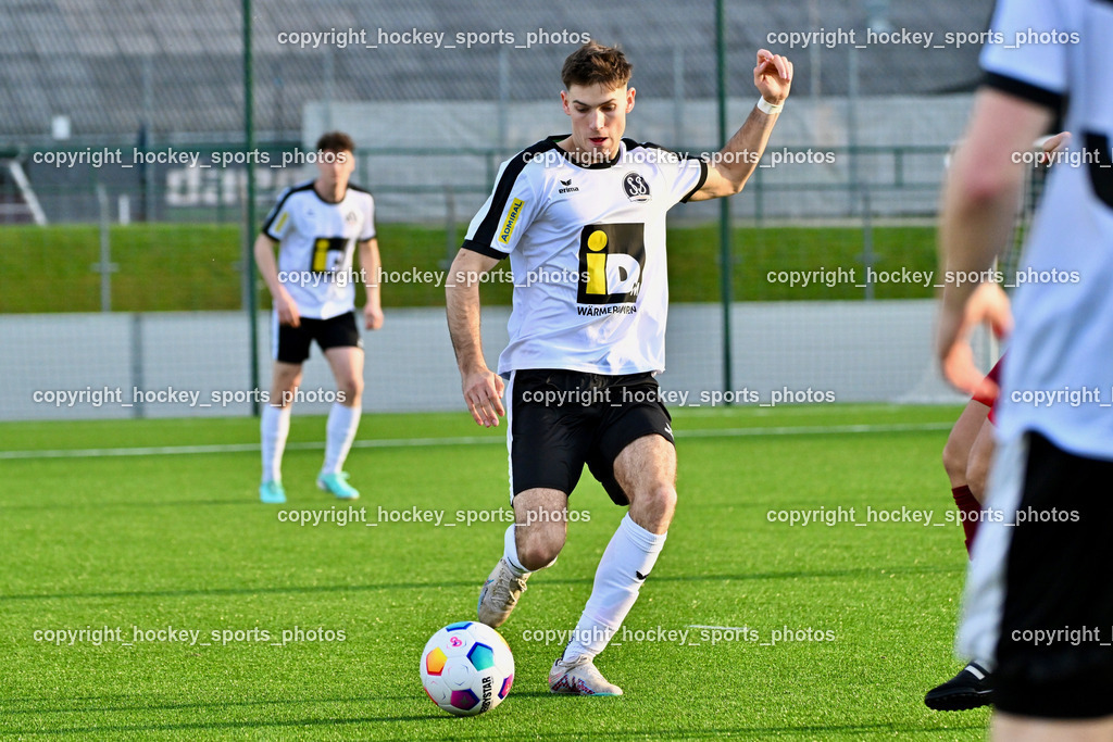 SV Spittal vs. VST Völkermarkt 5.4.2024 | #22 Max Steinthaler SV Spittal, SV Spittal vs. VST Völkermarkt 5.4.2024, SV Spittal vs. VST Völkermarkt am 05.04.2024 in Spittal an der Drau (Goldeck Stadion), Austria, (Photo by Bernd Stefan)