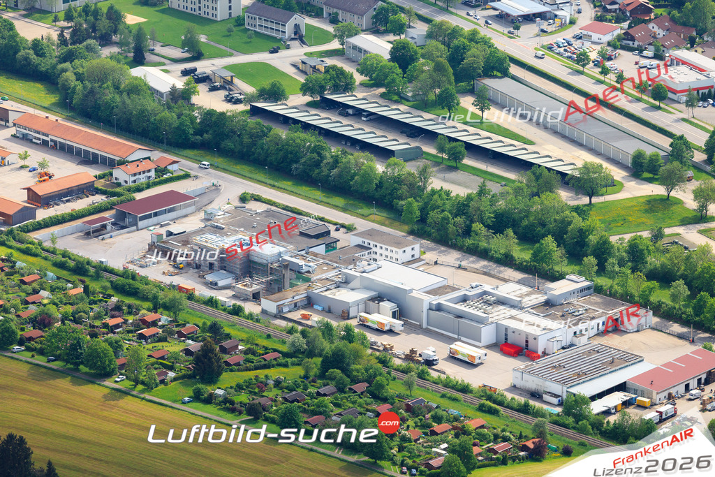 Die Luftaufnahme der Stadt Kempten Allgäu wurde vom UL-Flugzeug heraus erstellt ( keine Drohne )- hohe Auflösung für beste Qualität