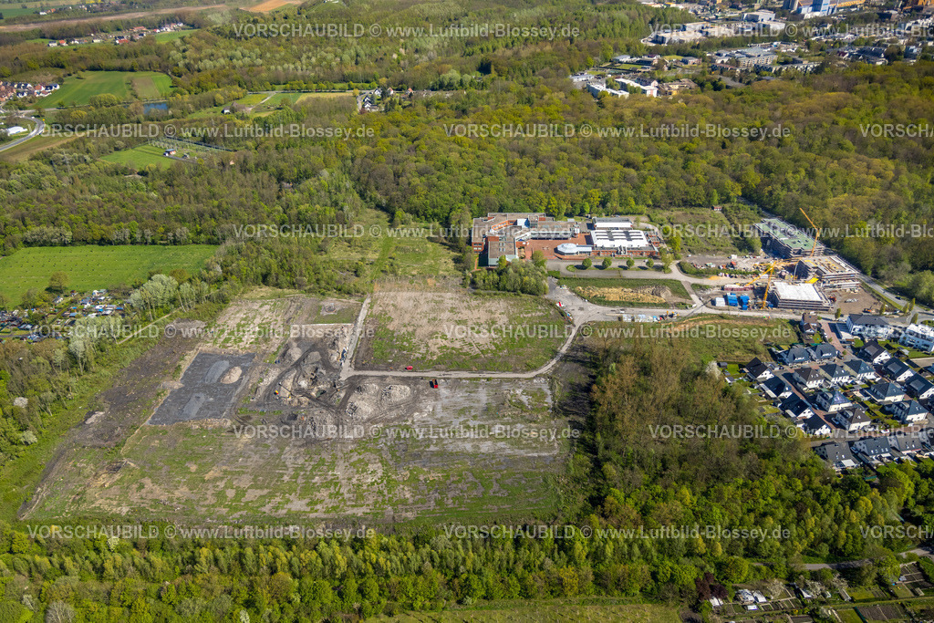 Bergkamen230406584 | Luftbild, Baustelle und Neubau, Grone Bildungszentrum NRW, TÜV Nord, neues Wohngebiet Unter den Telgen, Weddinghofen, Bergkamen, Ruhrgebiet, Nordrhein-Westfalen, Deutschland