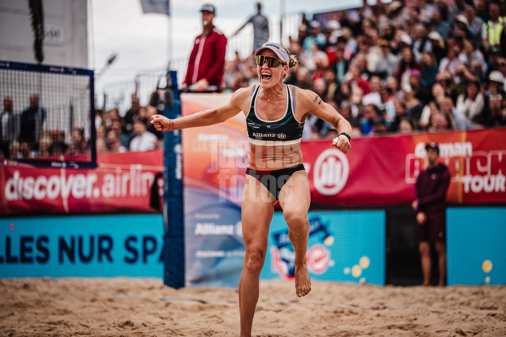 Beachvolleyball | Frauen | Allianz German Beach Tour 2025 | Tourstop Berlin | 24.08.2025 | Melanie Paul jubelt
