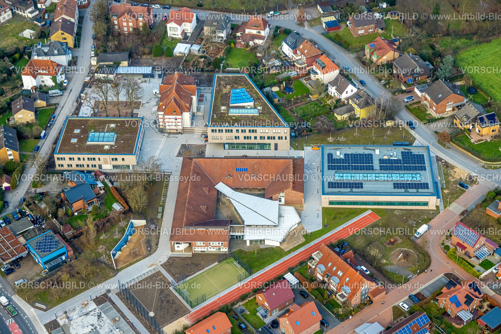 Hamm241201079 | Luftbild, Baustelle Arnold-Freymuth-Gesamtschule, An der Falkschule, Stadtbezirk Herringen, Hamm, Ruhrgebiet, Nordrhein-Westfalen, Deutschland