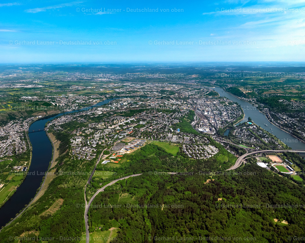 3126282 | Mosel und Rhein  bei Koblenz