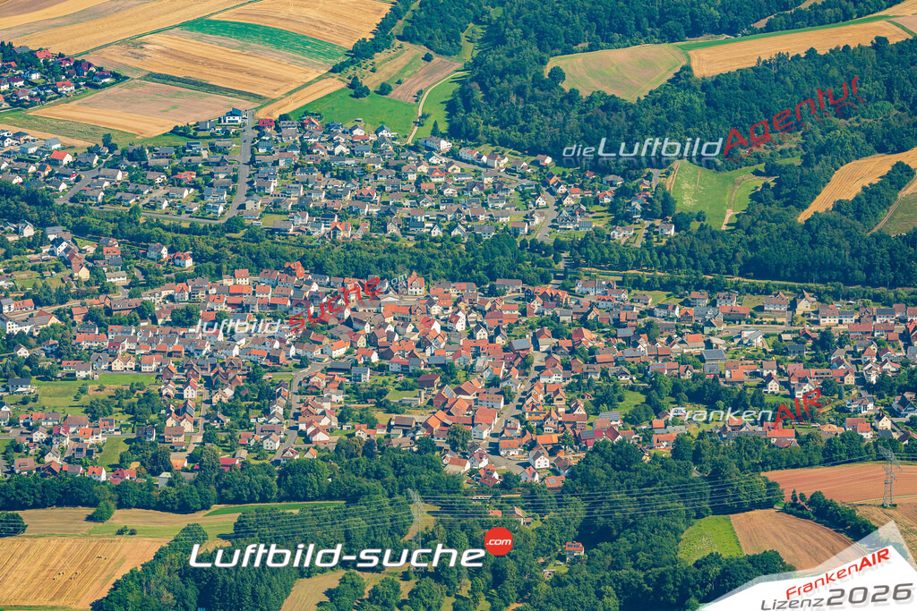 Luftaufnahme Weiterode Bebra - Die Luftaufnahme wurde 2025 vom UL-Flugzeug heraus erstellt ( ohne Drohne ) - Hochauflösende Luftaufnahme - für professionelle Ausdrucke geeignet. Die Geschenkidee !Mit Lizenz und Bildrechte bestellbar