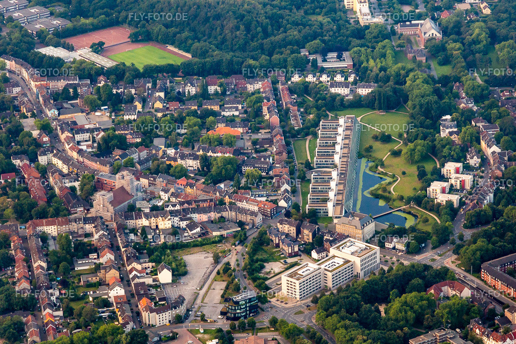 Wissenschaftspark | Luftbild: Wissenschaftspark im Ortsteil Ückendorf in Gelsenkirchen im Bundesland Nordrhein-Westfalen in Deutschland. Foto: IMG_008354.jpg vom 19.07.2020 durch Werner Riehm/FLY-FOTO.de - Realisiert mit Pictrs.com