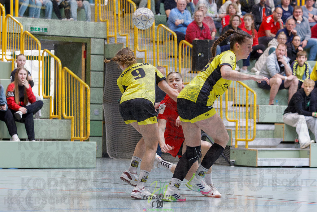 Hessenmeisterschaft wJC - Finale; HSG Kleenheim - HSG Weiterstadt/ Braunsh.Worf. | Hessenmeisterschaft wJC - Finale; HSG Kleenheim - HSG Weiterstadt/ Braunsh.Worf. am 22.03.2025 in Biedenkopf (Sporthalle Lahntalschule)Photo © 2025 - Jörg Heinrich - Realisiert mit Pictrs.com