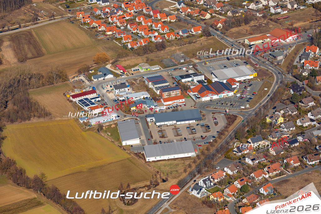 Das Luftbild der Stadt Neuenkirchen am Brand wurde 2019 vom Flugzeug heraus erstellt (keine Drohne) Aufnahmehöhe ca.400 Meter- hohe Auflösung- beste Druck-Qualität garantiert!