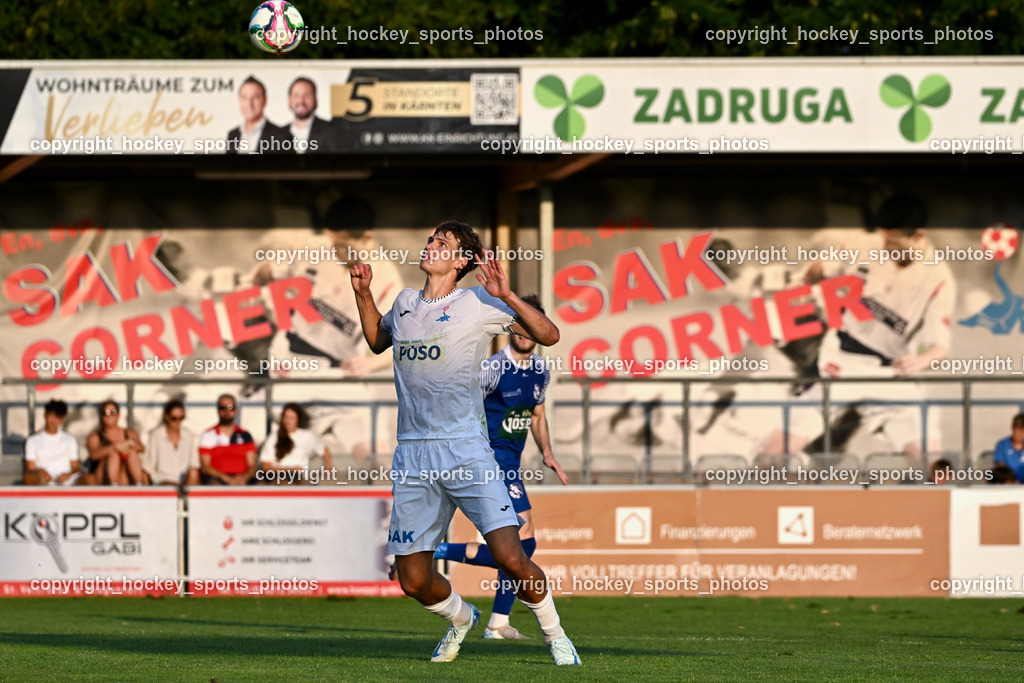 SAK vs. SV Dellach Gail | #11 Luka Jerin SAK, SAK vs. SV Dellach Gail, SAK vs. SV Dellach Gail am 14.08.2025 in Klagenfurt (Sportpark Welzenegg), Austria, (Photo by Bernd Stefan)