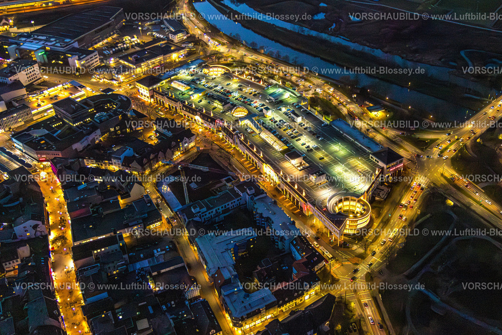 Hamm251201615Weihnachtsmarkt | Luftbild Alleecenter Hamm, ECE Hamm, Einkaufscenter, Parkdeck,  Hamm, Ruhrgebiet, Nordrhein-Westfalen, Deutschland