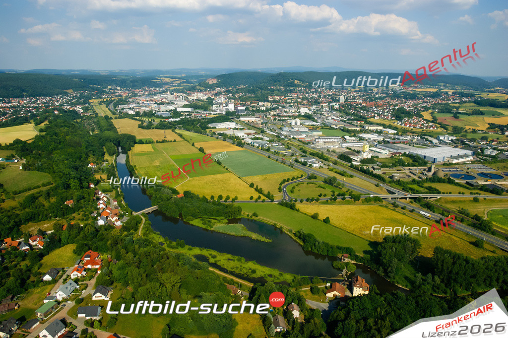 Die Luftaufnahme Burghaig - Kulmbach wurde vom UL-Flugzeug (keine Drohne) aus fotografiert.Hohe Druck- Auflösung-die Geschenkidee!