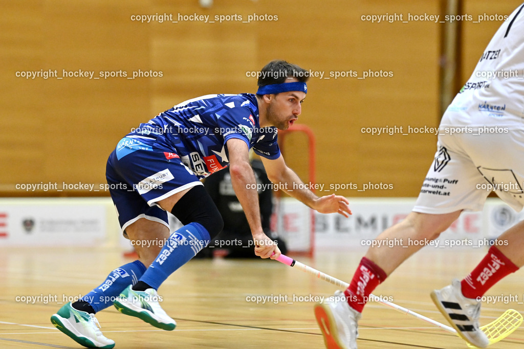 VSV Unihockey vs. KAC Floorball | #14 Michael Klemm VSV Unihockey, VSV Unihockey vs. KAC Floorball, VSV Unihockey vs. KAC Floorball am 28.03.2026 in Villach (Ballspielhalle St. Martin), Austria, (Photo by Bernd Stefan)