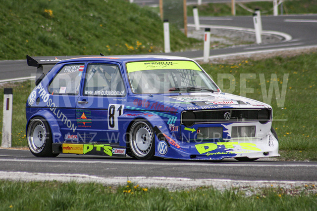 Rechberg Hill Climb 2008 – Motorsport Event in Austria | Rechberg Hill Climb 2008 in Tulwitz, Styria, Austria. The image shows PROBST Franz (AUT) VW Golf 1 16V, #81.     
