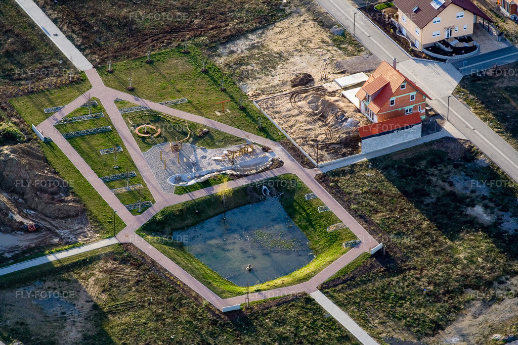 Luftbild: Am Höhenweg in Kandel im Bundesland Rheinland-Pfalz in Deutschland. Foto: IMG_9833.jpg vom 18.03.2008 durch Werner Riehm/FLY-FOTO.de